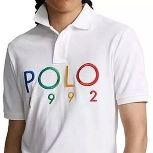 Polo Ralph Lauren Classic Fit Polo 1992 Mesh Polo Shirt Men's Large White NWT